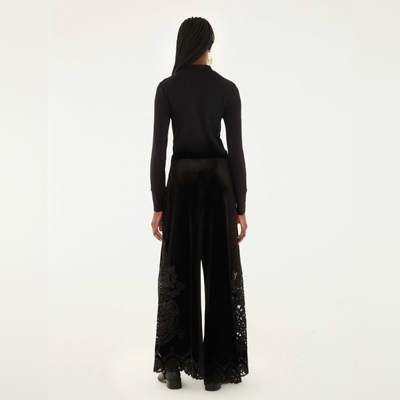 FARM RIO Black Artichoke Heart Richelieu Pants - Picture 5 of 5